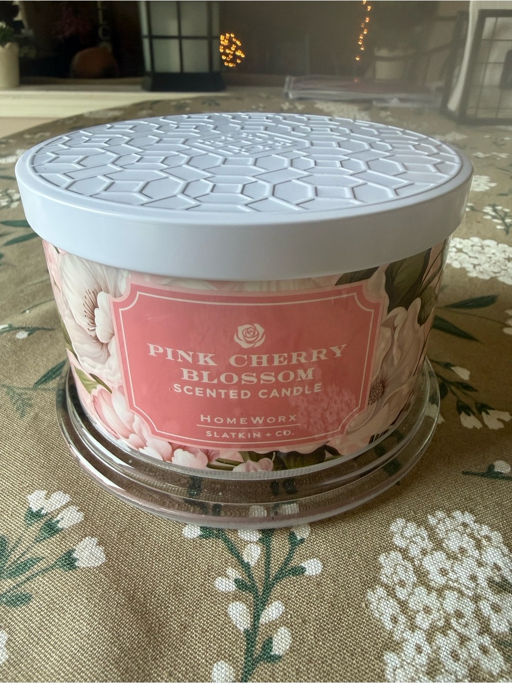 Homeworx Pink Cherry Blossom Scented Candle